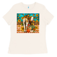 Bone Western Fall Heifer Ladies Tee - LillyAllenDesigns