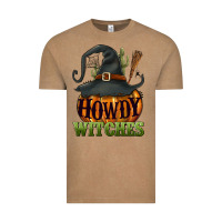Vintage Coffee Howdy witches Vintage Tee - NancyCooperArtShop