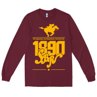 Burgundy steel ball run 1890 Long Sleeve Tee - lanVoArt