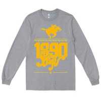 Heather Grey steel ball run 1890 Long Sleeve Tee - lanVoArt