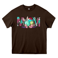 Chocolate Brown Western Mom With Easter Heavy Core Tee - BundleAndBundleShop