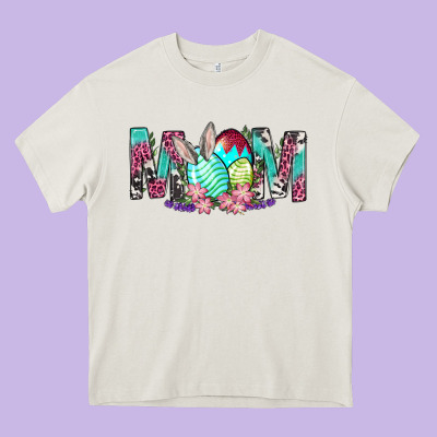 Western Mom With Easter Heavy Core Tee Designed By Bundleandbundleshop