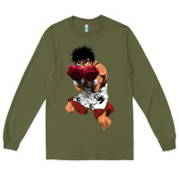 Army Green ippo makunouchi Long Sleeve Tee - lanVoArt