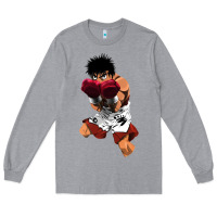 Heather Grey ippo makunouchi Long Sleeve Tee - lanVoArt