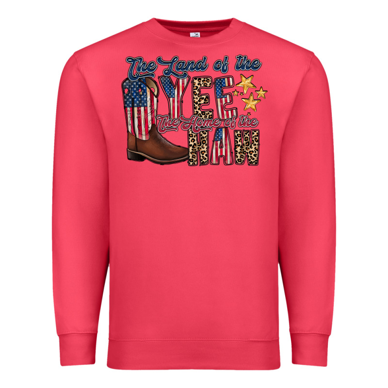 The Land Yee The Home Of The Haw Premium Sweatshirt by RacoonDesign | Teevron