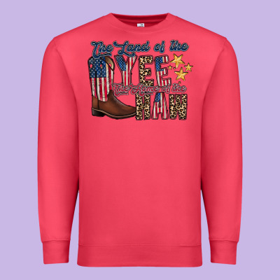 The Land Yee The Home Of The Haw Premium Sweatshirt Designed By Racoondesign