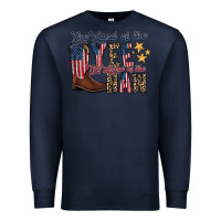 Navy the land yee the home of the haw Premium Sweatshirt - RacoonDesign