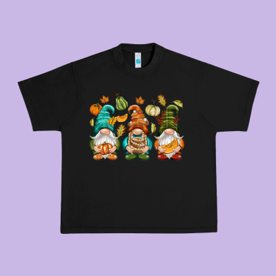 Fall Gnomes Urban Heavy Tee Designed By Nancycooperartshop