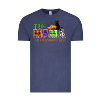 Vintage Denim This mama loves her spooky crew Vintage Tee - NancyCooperArtShop