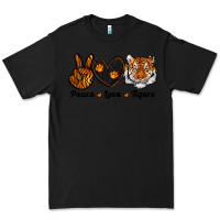 Black peace love tigers Premium Tee - RanaPortraitStore