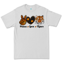 Dove Grey peace love tigers Premium Tee - RanaPortraitStore