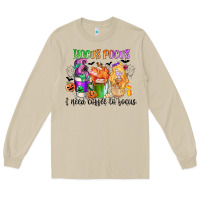 Mushroom hocus pocus i need coffee to focus Long Sleeve Tee - CowGirlArtShop