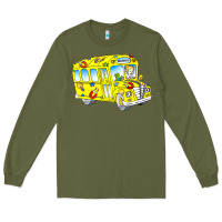 Army Green the magic school bus Long Sleeve Tee - lanVoArt