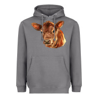 Storm red angus calf face Heavyweight Hoodie - LillyAllenDesigns