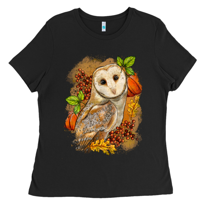 Fall Owl Ladies Tee by LillyAllenDesigns | Teevron