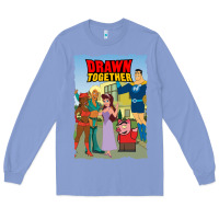 Colony Blue drawn together Long Sleeve Tee - lanVoArt