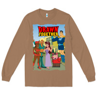 Toasted Coconut drawn together Long Sleeve Tee - lanVoArt