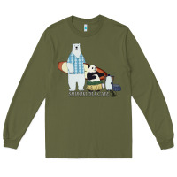 Army Green shirokuma cafe Long Sleeve Tee - lanVoArt
