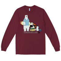 Burgundy shirokuma cafe Long Sleeve Tee - lanVoArt