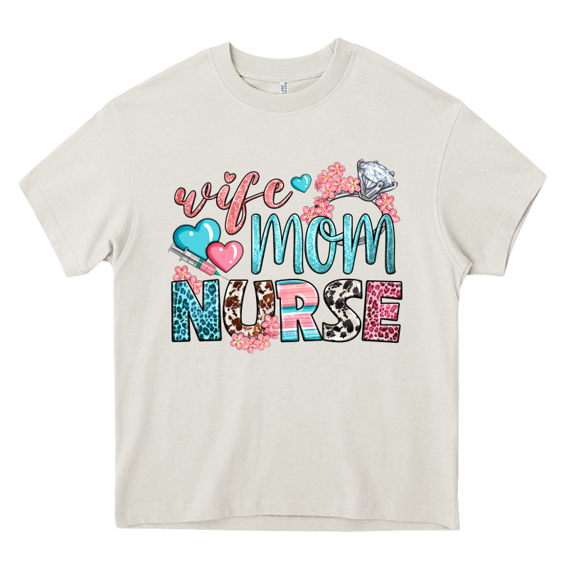 Wife Mom Nurse Heavy Core Tee by BundleAndBundleShop | Teevron