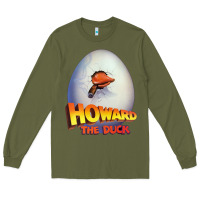 Army Green howard the duck Long Sleeve Tee - lanVoArt