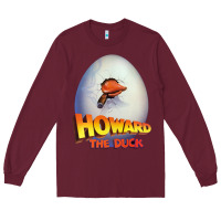 Burgundy howard the duck Long Sleeve Tee - lanVoArt