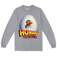 Heather Grey howard the duck Long Sleeve Tee - lanVoArt