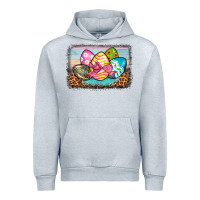 Heather Grey easter egg background Urban Hoodie - BarkalooDesign