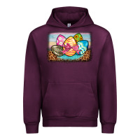 Mauve Wine easter egg background Urban Hoodie - BarkalooDesign