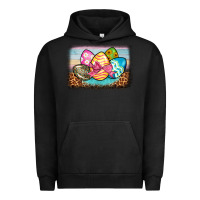 Pigment Black easter egg background Urban Hoodie - BarkalooDesign