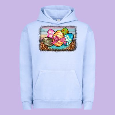 Easter Egg Background Urban Hoodie Designed By Barkaloodesign