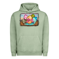 Pigment Oil Green easter egg background Urban Hoodie - BarkalooDesign