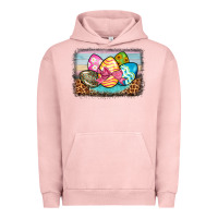 Pigment Salmon easter egg background Urban Hoodie - BarkalooDesign