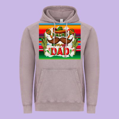 Nacho Average Dad Father's Day Vintage Hoodie Designed By Tumblerdesignbyshophia