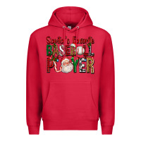 Cardinal santa's favorite baseball player for christmas Premium Hoodie - FaDigitalArtStudio
