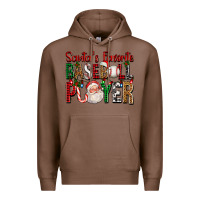 Chestnut santa's favorite baseball player for christmas Premium Hoodie - FaDigitalArtStudio