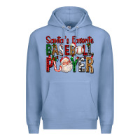 Santa's Favorite Baseball Player For Christmas Premium Hoodie | Teevron