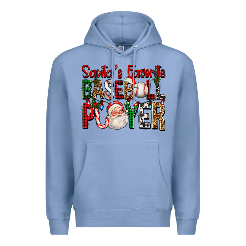 Santa's Favorite Baseball Player For Christmas Premium Hoodie by FaDigitalArtStudio | Teevron