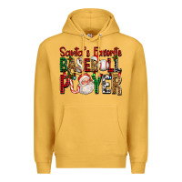 Mustard santa's favorite baseball player for christmas Premium Hoodie - FaDigitalArtStudio