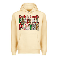 Pina Colada santa's favorite baseball player for christmas Premium Hoodie - FaDigitalArtStudio