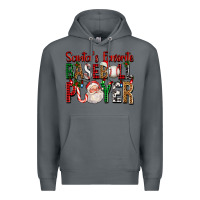 Rock santa's favorite baseball player for christmas Premium Hoodie - FaDigitalArtStudio