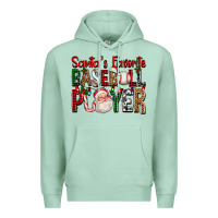 Seafoam santa's favorite baseball player for christmas Premium Hoodie - FaDigitalArtStudio
