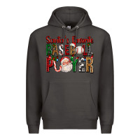 Smoke santa's favorite baseball player for christmas Premium Hoodie - FaDigitalArtStudio