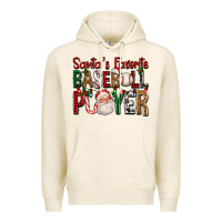 Tofu santa's favorite baseball player for christmas Premium Hoodie - FaDigitalArtStudio