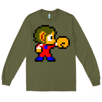 Army Green alex kidd 1 Long Sleeve Tee - lanVoArt