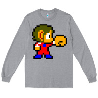 Heather Grey alex kidd 1 Long Sleeve Tee - lanVoArt