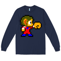 Navy alex kidd 1 Long Sleeve Tee - lanVoArt