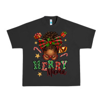 Pigment Black merry mama afro messy bun Urban Heavy Tee - texasbilliewilder