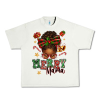 Pistachio merry mama afro messy bun Urban Heavy Tee - texasbilliewilder
