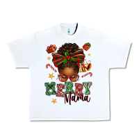 White merry mama afro messy bun Urban Heavy Tee - texasbilliewilder